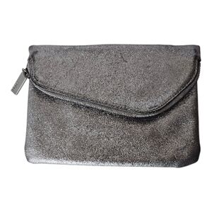 HOBO Daria Metallic Leather Clutch Bag Small **Missing Strap
